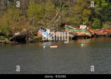 Costa della Bretagna Douarnenez francese Foto Stock