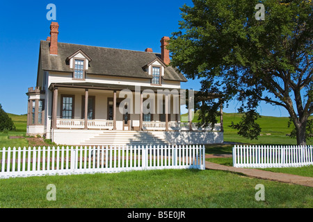 Custer House in Fort Lincoln parco statale, Mandan, North Dakota, USA, America del Nord Foto Stock