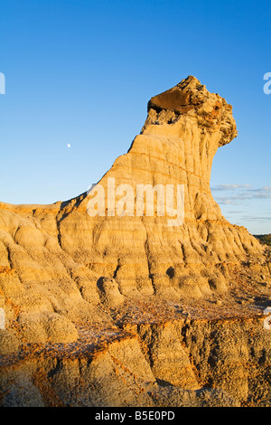 Slump Blocco area in Parco nazionale Theodore Roosevelt unità del Nord, Watford, North Dakota, USA, America del Nord Foto Stock