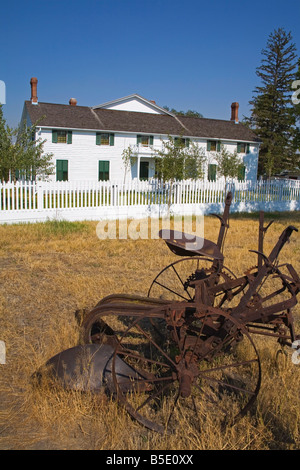 Ranch House, Grant-Kohrs Ranck National Historic Site, città di Deerlodge, Montana, USA, America del Nord Foto Stock