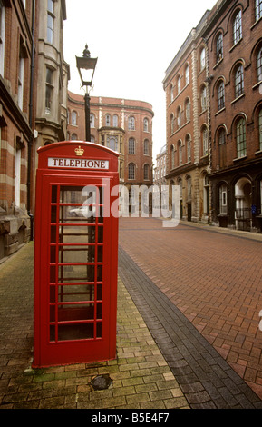 Regno Unito Inghilterra Nottinghamshire Nottingham Broadway quartiere pizzo K6 casella telefono Foto Stock