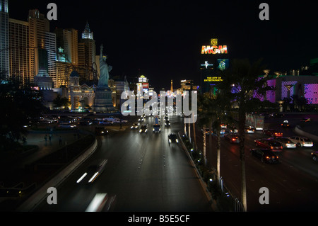 La striscia (Las Vegas Boulevard), Las Vegas, Nevada, Stati Uniti d'America, America del Nord Foto Stock