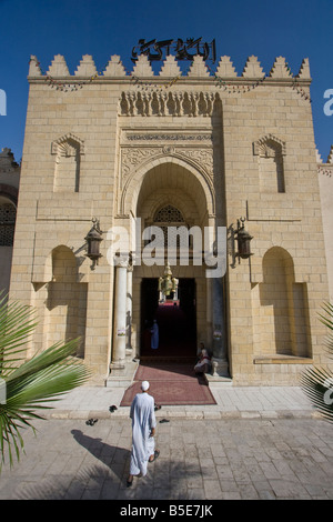 La moschea di Al ibn al come nel Cairo Islamico Egitto Foto Stock