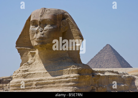 La Sfinge di Giza in Il Cairo Egitto Foto Stock