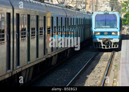 La metropolitana di transito di massa in Il Cairo Egitto Foto Stock