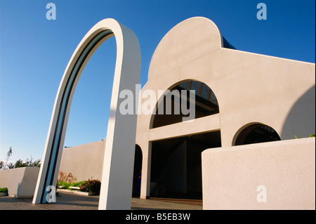 Entrata al negozio della lobby e la sala del biglietto il Castello di Hearst San Simeon California negli Stati Uniti d'America Nord America Foto Stock