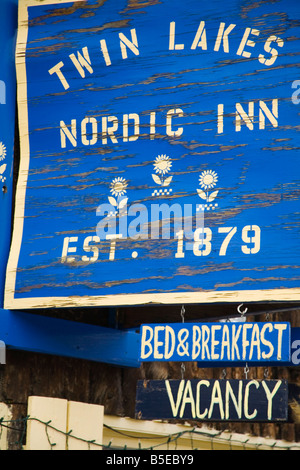 Storica Nordic Inn at Twin Lakes Village, Sawatch Range, Colorado, Stati Uniti d'America, America del Nord Foto Stock