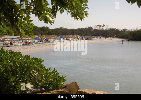 El Guamache beach l'isola di Margarita Caraibi Venezuela Sud America Foto Stock