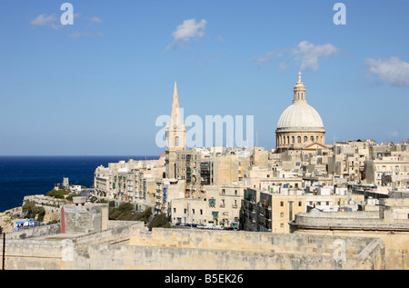 Paesaggio urbano di La Valletta, Malta. Foto Stock