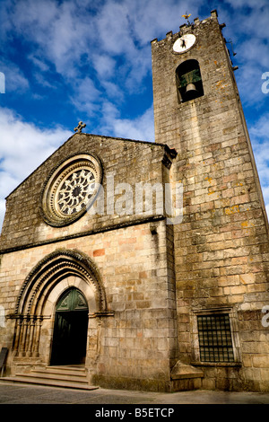 Antica chiesa romana di Ponte de Lima nel nord del Portogallo Foto Stock