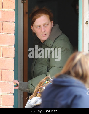 Karen Matthews a casa lo scorso mercoledì notte foto PHIL SPENCER Foto Stock