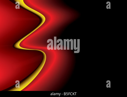 Vivacemente colorato sfondo astratto con flusso di linee ondulate Foto Stock