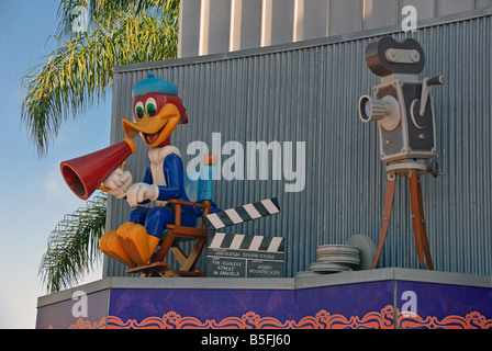 Universal City Walk Hollywood Universal Parks & Resorts la California Los Angeles CA Woody Woodpecker Foto Stock