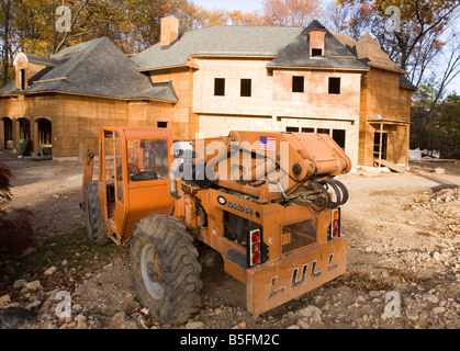 Nuova casa in costruzione Foto Stock