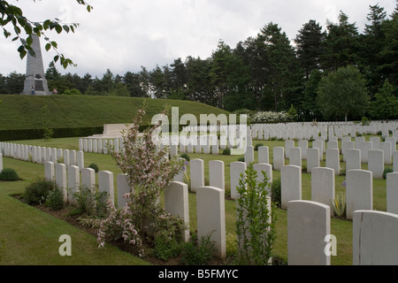 Australian quinta Divisione Memorial e il cimitero di Buttes in legno poligono Fiandre la scena di un primo grande guerra mondiale battaglia Foto Stock