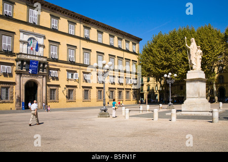 Palazzo Ducale, Eliza Bonaparte con il suo ex casa, Piazza Napoleone, Lucca, Toscana, Italia Foto Stock