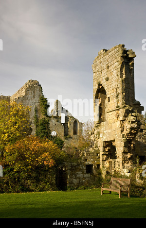 Proprietà privata Jervaulx Abbey abbassare Wensleydale North Yorkshire Foto Stock