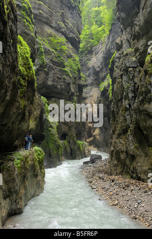 Partnachklamm, Partnach Gorge, vicino a Garmisch-Partenkirchen, Baviera, Germania Foto Stock