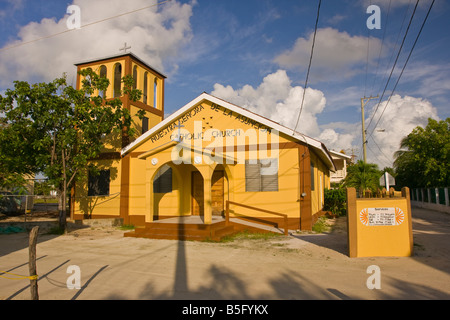 CAYE CAULKER BELIZE Nuestra Señora de la Asunción chiesa cattolica edificio Foto Stock