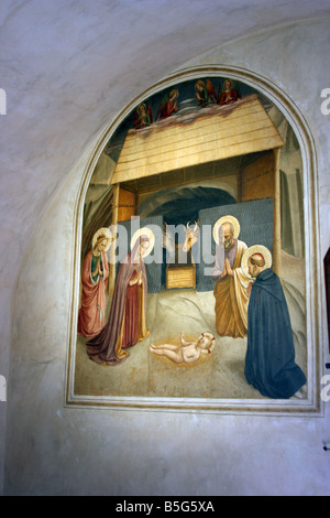 Affresco, San Marco Monastero, Firenze, Italia Foto Stock