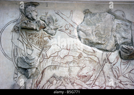 Ara Pacis Augustae, Roma, Italia Foto Stock