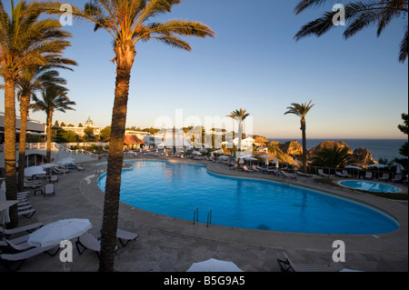 Hotel piscina,Algarve Portogallo Foto Stock