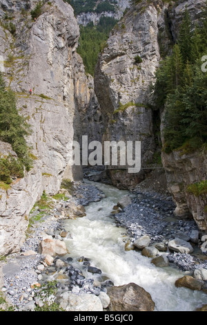 Ghiacciaio Gletscherschlucht Gorge Grindelwald in Svizzera Foto Stock