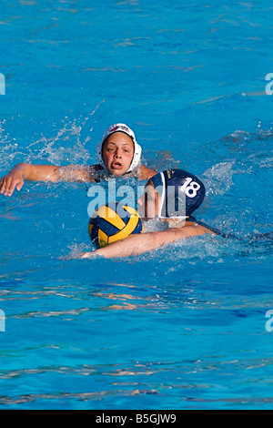 RIVERSIDE CA Aprile 2008 California Baptist University womens pallanuoto match Foto Stock