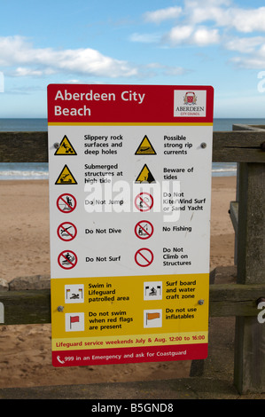 Spiaggia di Aberdeen Scotland Regno Unito Foto Stock