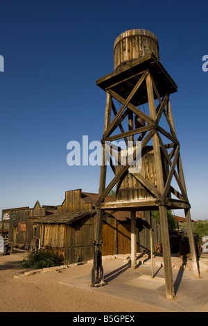 Goldfield water tower, Arizona, Stati Uniti d'America Foto Stock