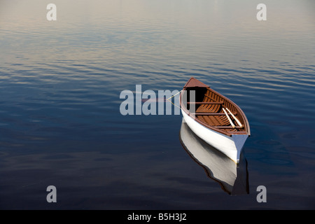 Gander canoa sul fiume Gander Bay Terranova e Labrador Canada Foto Stock