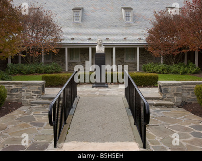 Parte anteriore del Roosevelt Presidential Library and Museum Foto Stock