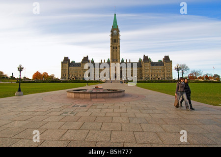 Il Parlamento canadese ad Ottawa in Canada Foto Stock