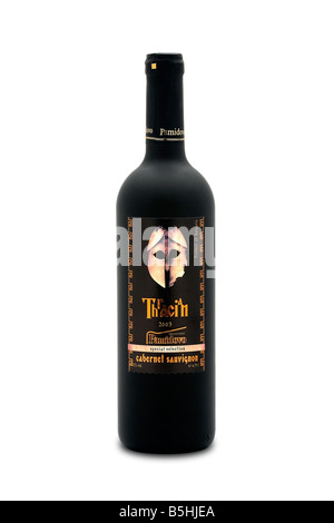 Thracian pamidovo 2003 selezione speciale bulgaria vino rosso secco cabernet sauvignon sapore morbido Foto Stock