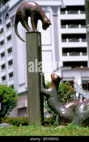 Riverfront kuching sarawak Borneo orientale della Malaysia Foto Stock