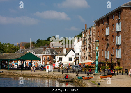 Il Quayside Exeter Devon Regno Unito Foto Stock