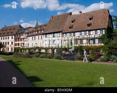 La città di Wissembourg,Francia Foto Stock