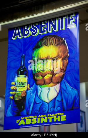 La Plaka quartiere dello shopping di Vincent van Gogh pittura arte artista Atene Grecia greco Foto Stock