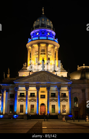 Deutscher Dom a Gendarmenmarkt a Berlino durante il festival delle luci 2008; Germania; Festival des Lichts in Berlin 2008 Foto Stock