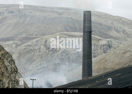 Le operazioni di fusione nella città di La Oroya Perù Foto Stock