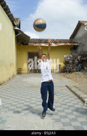 Scuola nicaraguense boy Christian Calero Gutierrez Foto Stock