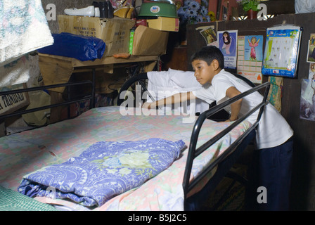 Scuola nicaraguense boy Christian Calero Gutierrez Foto Stock