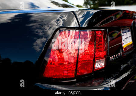 Luce di posizione posteriore della Ford Mustang Foto Stock