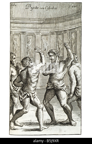 1740 antichità della Grecia antica da John potter signore arcivescovo di Canterbury utilizza attivamente le gambe azione di esecuzione Foto Stock