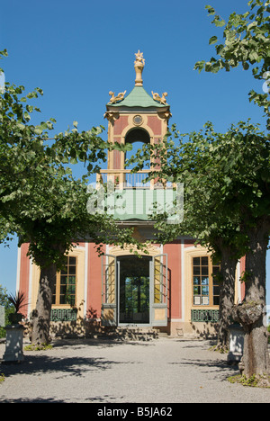 Royal sala da pranzo privata Padiglione Cinese di Drottningholm Palace vicino a Stoccolma in Svezia Foto Stock