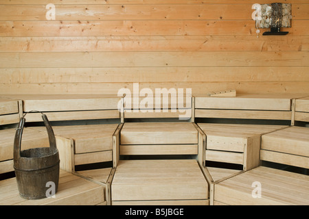 Mostra in sauna Foto Stock