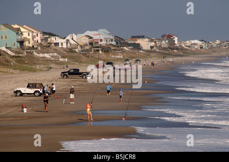 Beach view all isola di smeraldo, Carolina del Nord Foto Stock