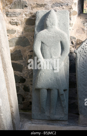 Graveslab medievale Kilmartin Argyll Foto Stock