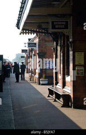 Quorn & Woodhouse Stazione Ferroviaria sulla Grande Stazione Centrale Ferroviaria, Leicester, Leicestershire, Inghilterra. Foto Stock