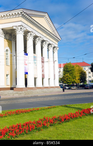 Russia, Kaliningrad, dramma Theatre House su Prospekt Mira Foto Stock